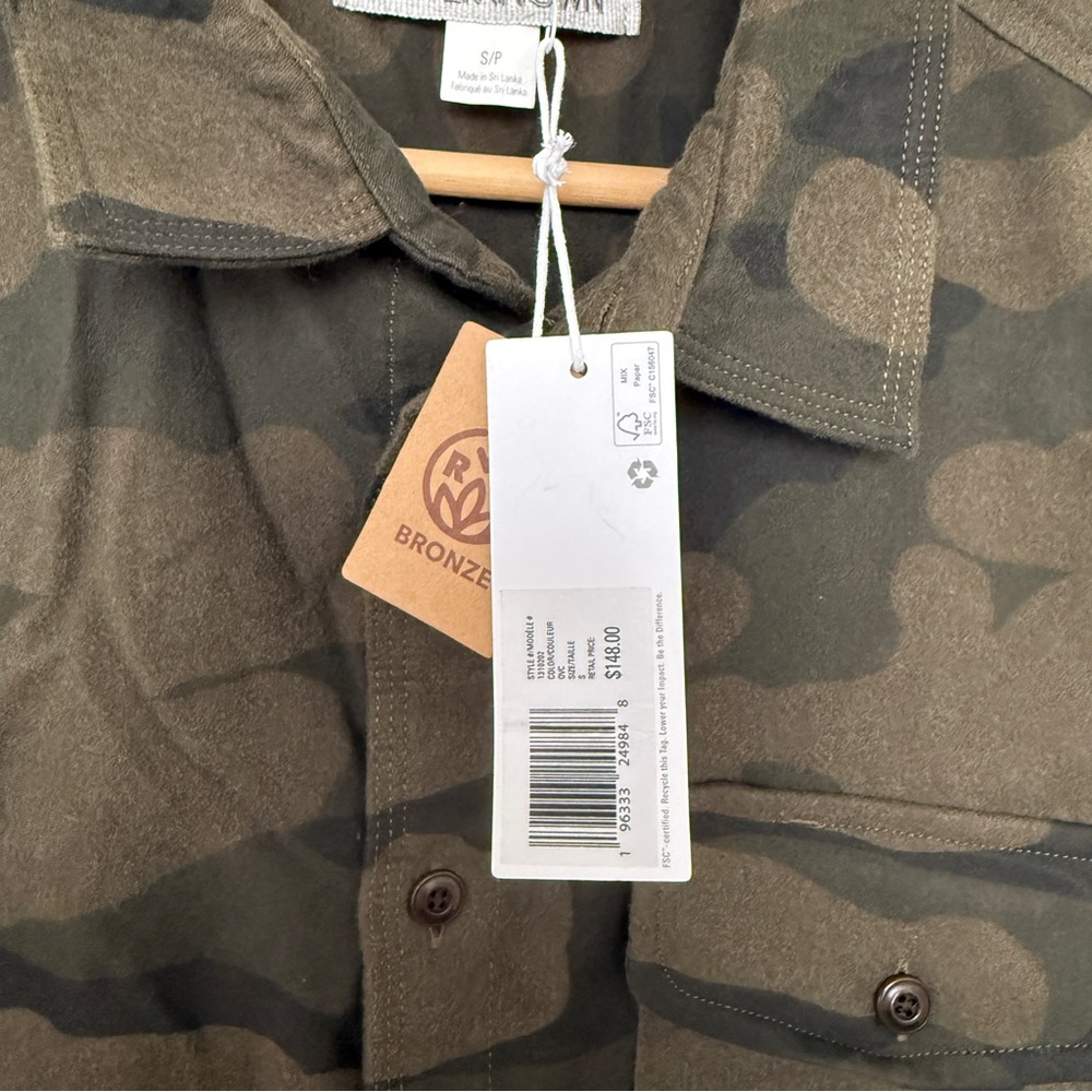 Outerknown Terra Nova Moleskin Shirt, Camo - Picture 4 of 5